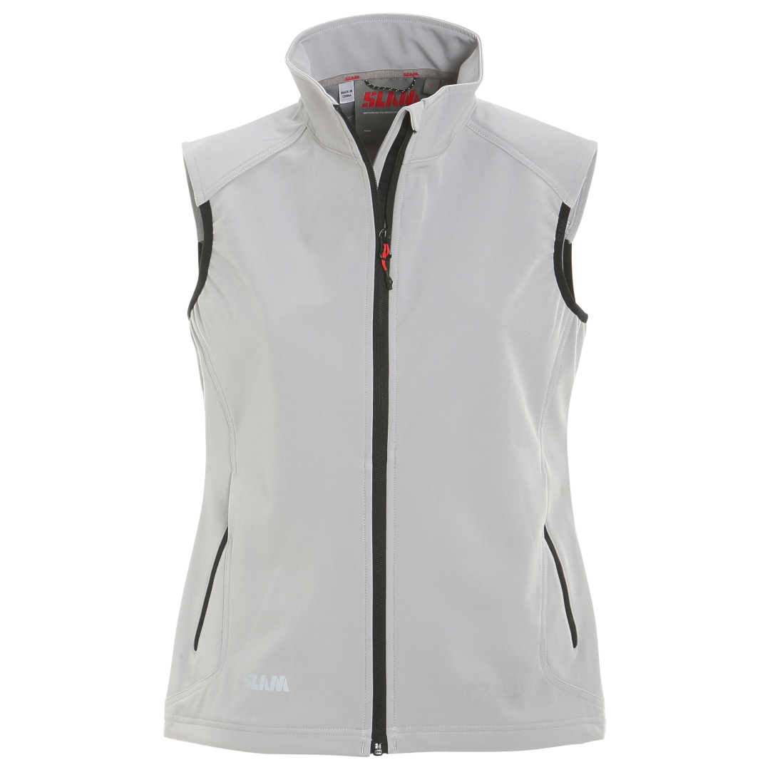 Slam Womens Active Softshell Vest Aluminum