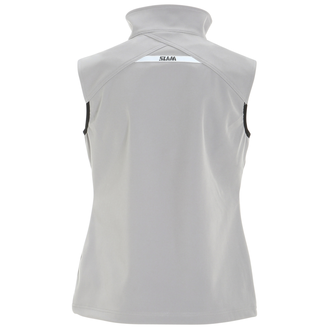 Slam Womens Active Softshell Vest Aluminum