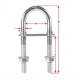 BLA ‘U’ Bolts – Stainless Steel m6