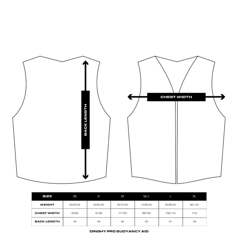 Baltic Dinghy Pro Buoyance aid - Black/Grey