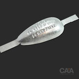 Zinc Teardrop Anode Aluminium Strap 1.7kg CDZ3-7ALS