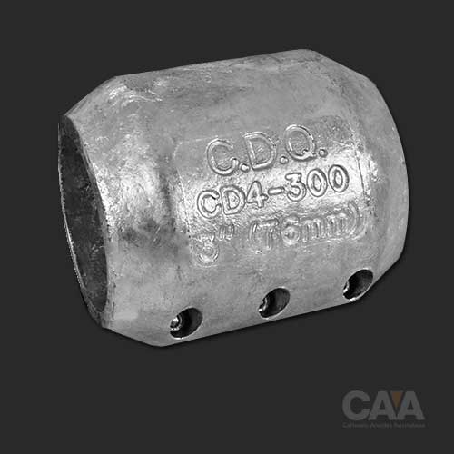 Heavy Duty Zinc Shaft Anode 3" CDZ4-300