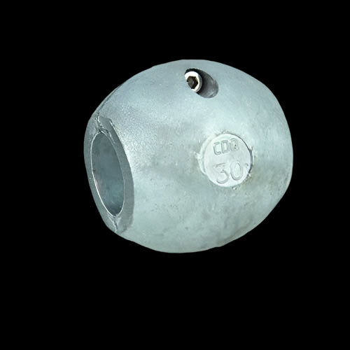 Zinc shaft anode, Metric 30mm