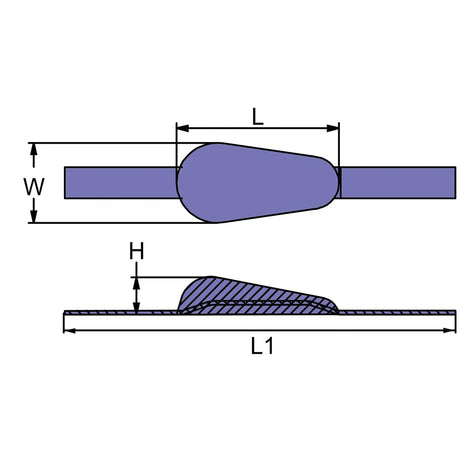 Teardrop Hull Anodes CM35GZ (Weld-on) 1KG