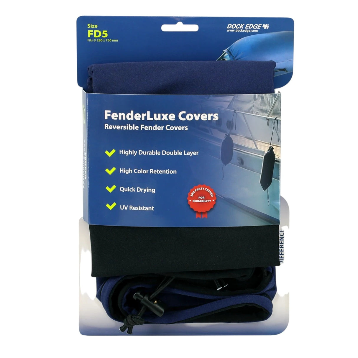 F5 FenderLuxe Fender Covers Reversible 280mm x 760mm Blk/Nvy EACH