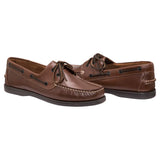 Burke Marine  Flinders Leather Deck Shoe - Brown Clearance