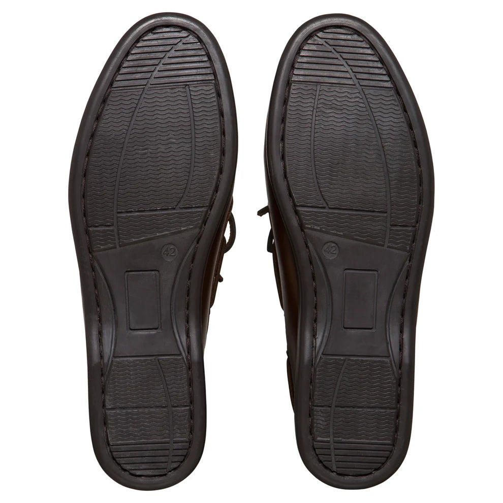 Burke Marine  Flinders Leather Deck Shoe - Brown Clearance