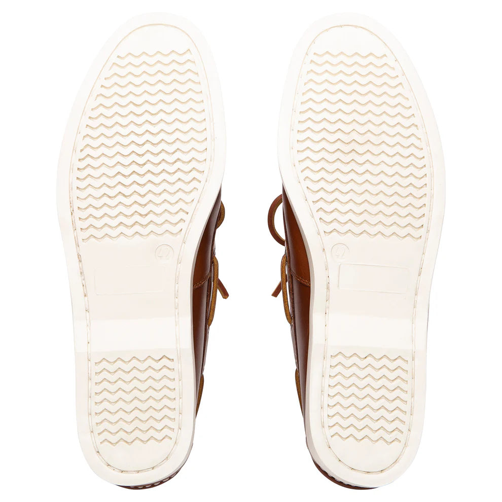 Burke Marine  Flinders Leather Deck Shoe - Tan
