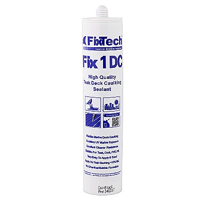 Fix Tech Fix1DC Teak Deck Caulking Black 300ml