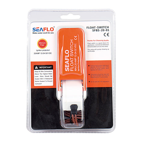 SEAFLO Marine Automatic Bilge Pump Float Switch 12V/24V/ 32V