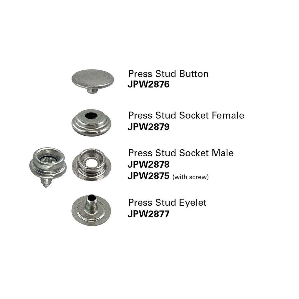 Press Stud Button Assembly