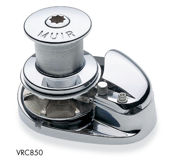 Muir Storm VRC850 Vertical Stainless Steel Anchor Winch with Capstan + MOS – 12V 600W Motor – Suits 8mm SL Chain and 14mm Rope (F101091)