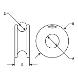 Ronstan RopeGlide Ring,26mm ID RF8090-26