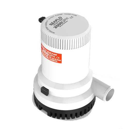 SeaFlo Bilge Pump 12V 2000 GPH Non Automatic