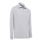Burke Signature Polo Long Sleeve Light Grey