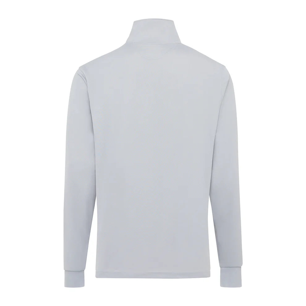 Burke Signature Polo Long Sleeve Light Grey