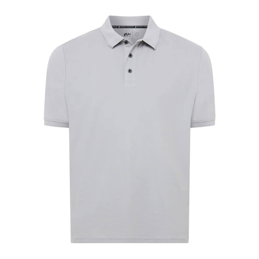 Burke Signature Polo Short Sleeve Light Grey