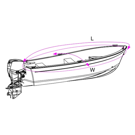 Oceansouth Open Boat & Tinny Covers Grey
