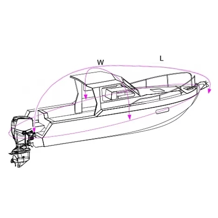 Oceansouth Jumbo Boat Covers Grey