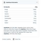 On Track Meals - Sweet And Sour Pork - 250g
