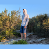 Burke UPF50+ Hooded Sun Shirt Light Grey