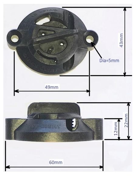 Barton Quick Cleat Size 1 Reinforced Nylon pair up to 6mm Rope