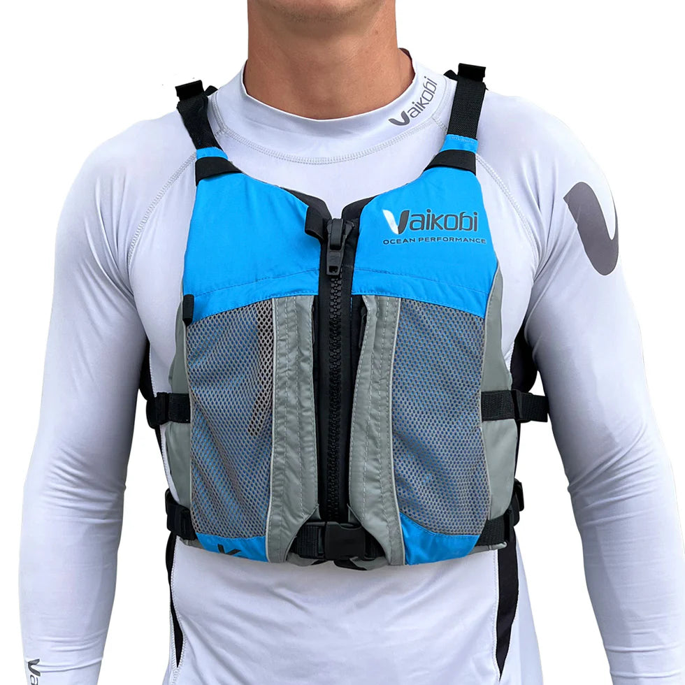 V3 Ocean Racing PFD Life Jacket - Cyan/Grey Clearance