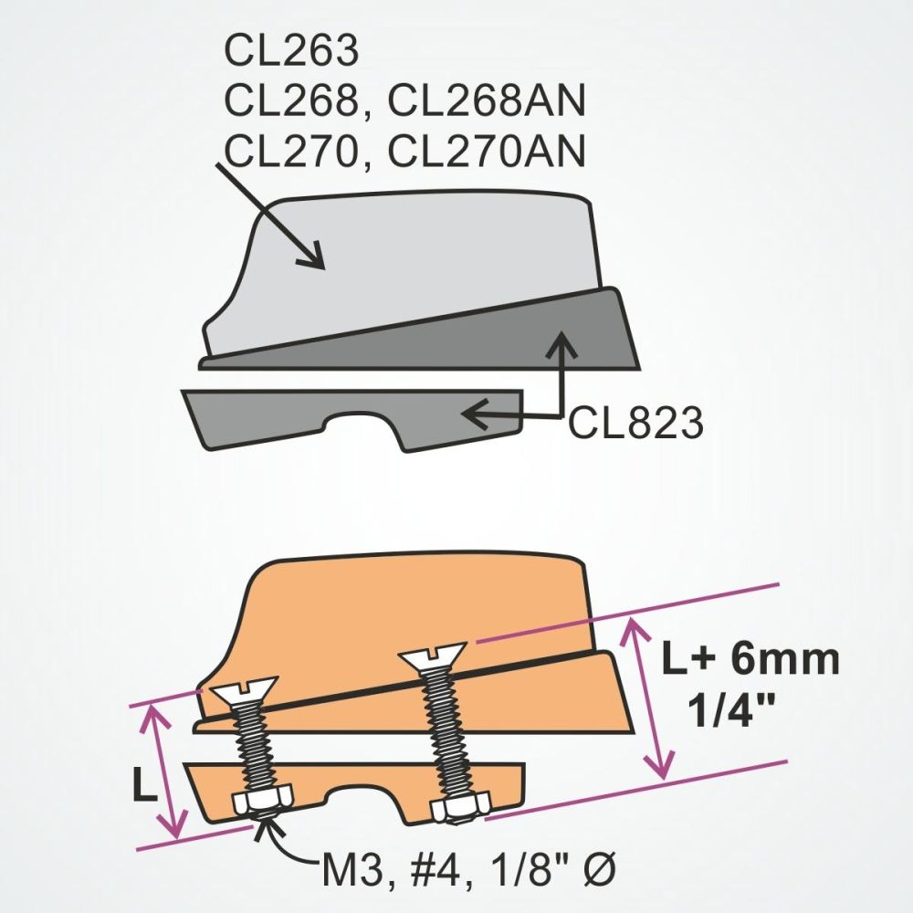 Ronstan Clamcleat Tapered Pad for Micros cleats CL823