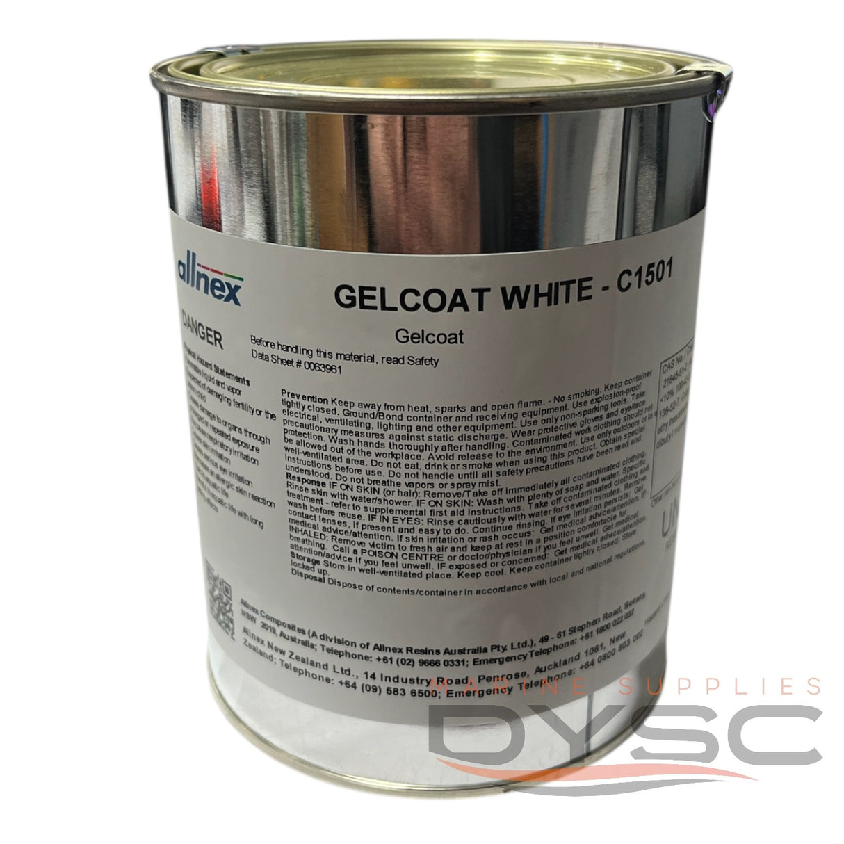 Allnex Gelcoat White Brush 1lt