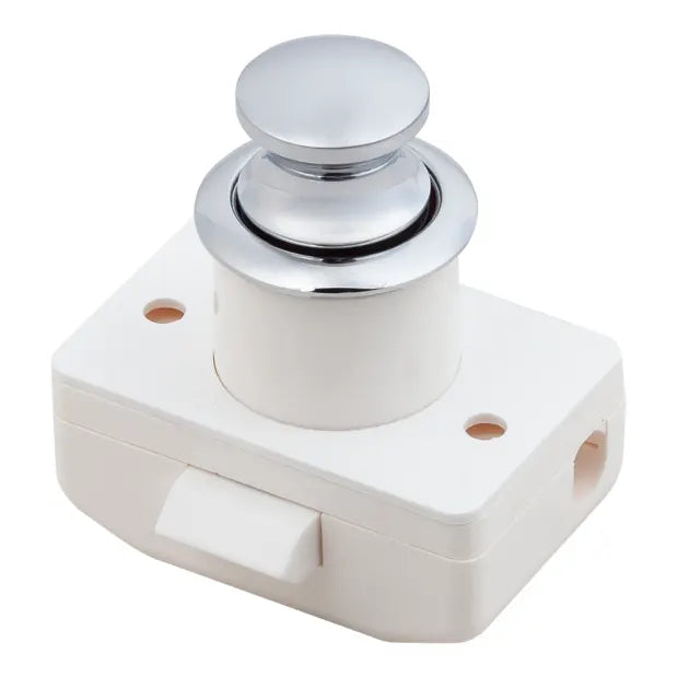 Man Ship Door Cabinet Latch - Push button Chrome