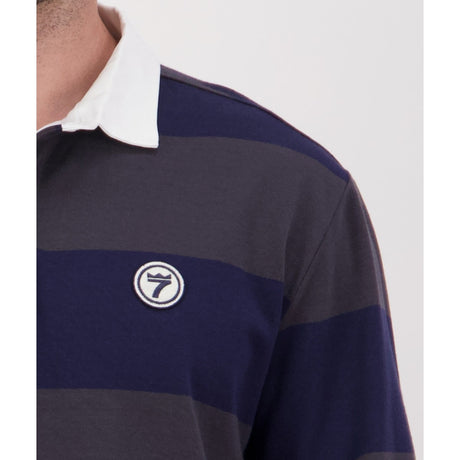 Line 7 MEN'S RANGE LONG SLEEVE RUGBY TOP Navy/Shadow