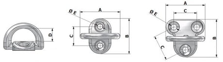 Rutgerson Folding Pad Eye Small