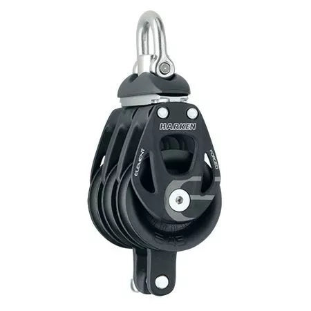 Harken 45mm Aluminum Element Triple Block — Swivel, Becket  6241