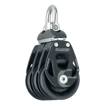 Harken 45mm Aluminum Element Triple Block — Swivel 6240