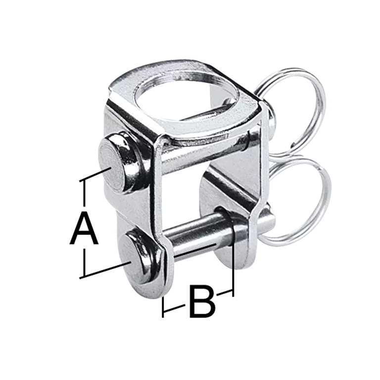 Harken 5, 6mm Stainless Steel Double Pin U-adapter 463