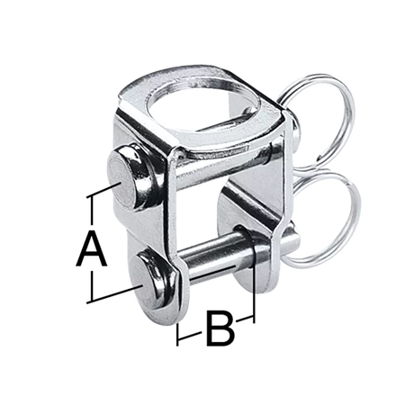 Harken 5, 6mm Stainless Steel Double Pin U-adapter 463