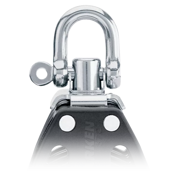 Harken 57mm Double Block — Swivel, Becket 2603
