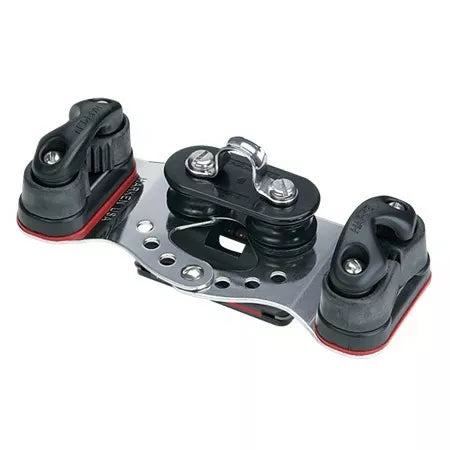 Harken 22mm Car — Fixed Sheaves, Cam Cleats Hk2734