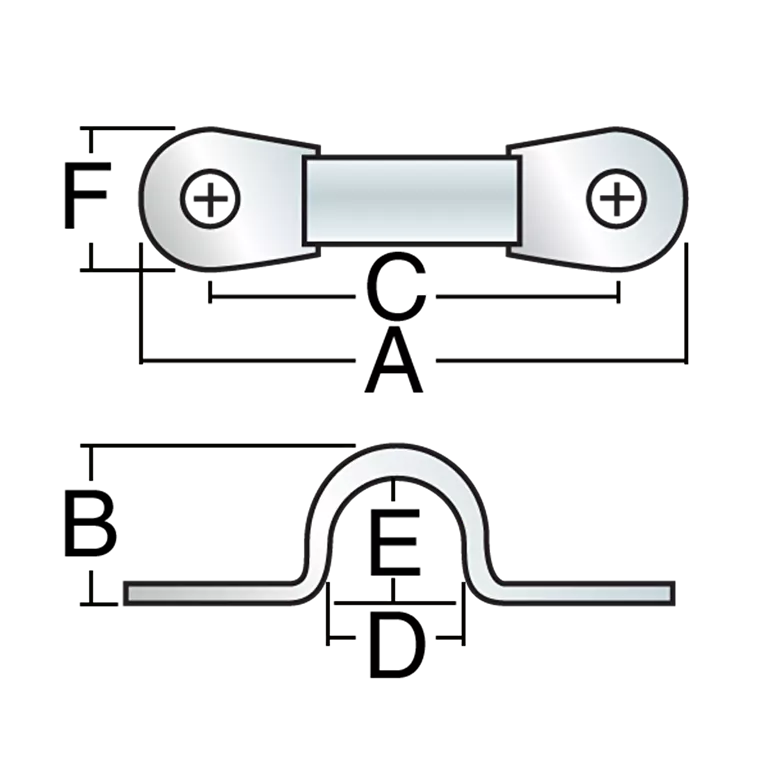 Harken 52mm Offshore Eyestrap – Set of 2 282