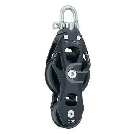 Harken 60mm Aluminum Element Fiddle Block — Swivel 6262