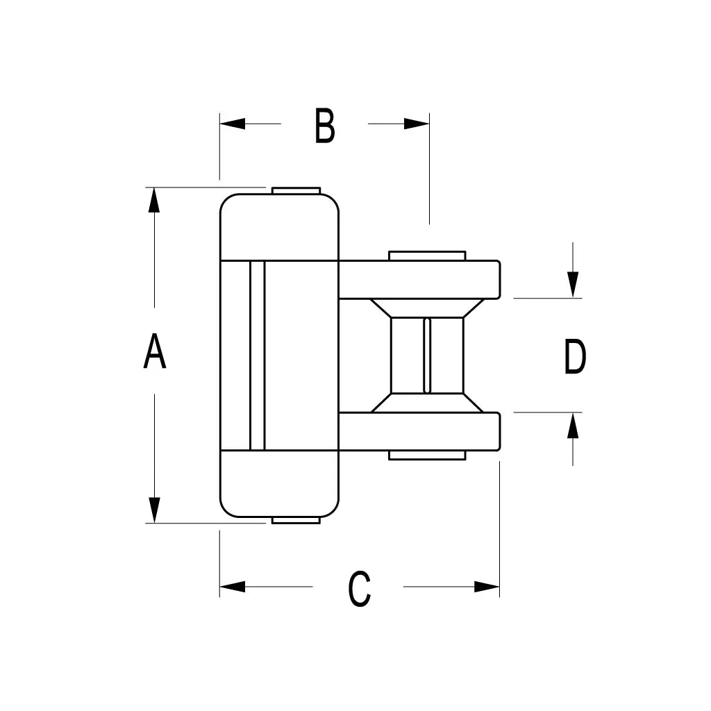 Ronstan Series 19 Intermediate Batten Car, Acetal Bearings RC11963D