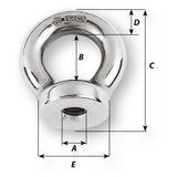 Wichard Eye nut - Dia 6 mm