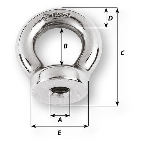 Wichard Eye nut - Dia 6 mm
