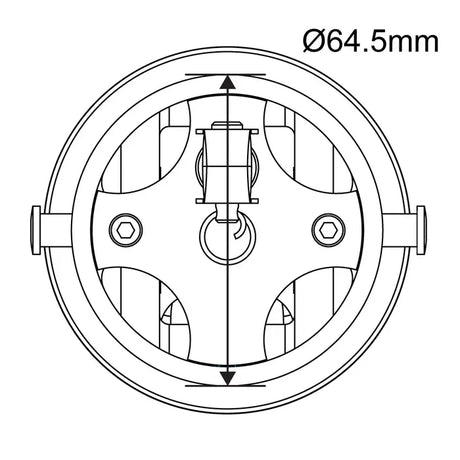 Ronstan Outboard Spinnaker Pole End, 65mm Aluminium RF1665