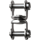 Ronstan Stainless Steel Swivel Shackle, 3/16" Pins, Coined Head RF120