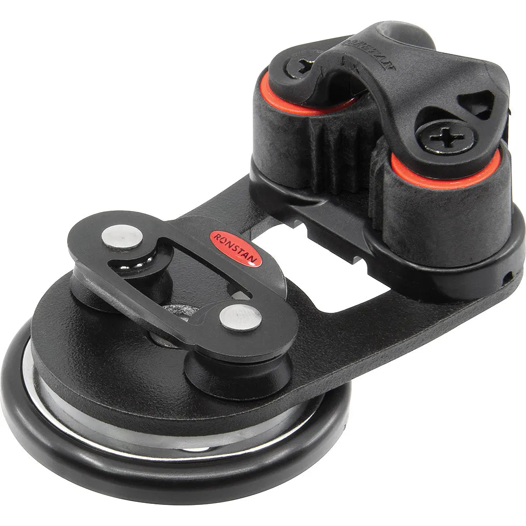 Ronstan Swiveling Cleat Base, 15mm Ball Bearing Sheaves RF70