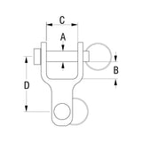 Ronstan Two Way Link, 5mm RF815
