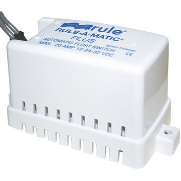 Rule-A-Matic "PLUS" Float Switch 20amp RWB0098