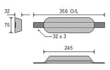 Zinc Weld-on Anode 3.6kg CDZ1-103-125S