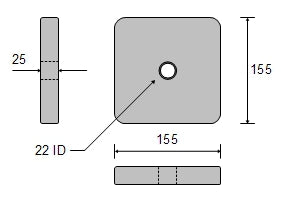 Zinc Bolt-on Anode 4kg CDZ1-66-1H